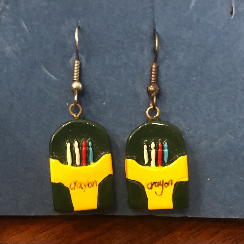 Crayon Dangle Earrings